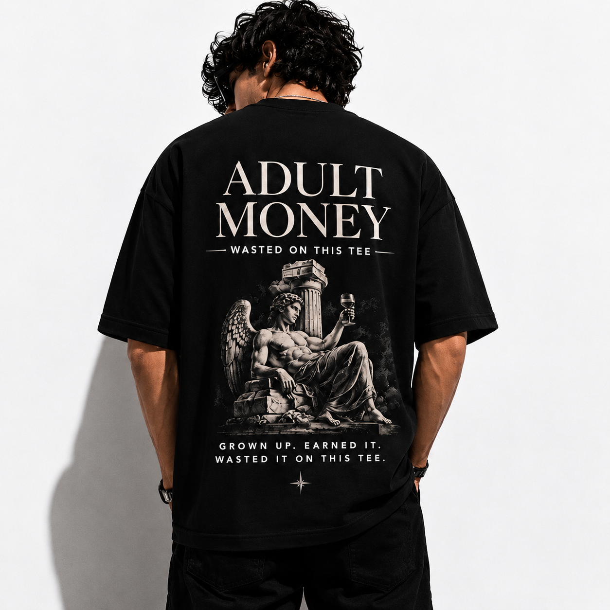 Adult Money Wasted Oversized Tee
