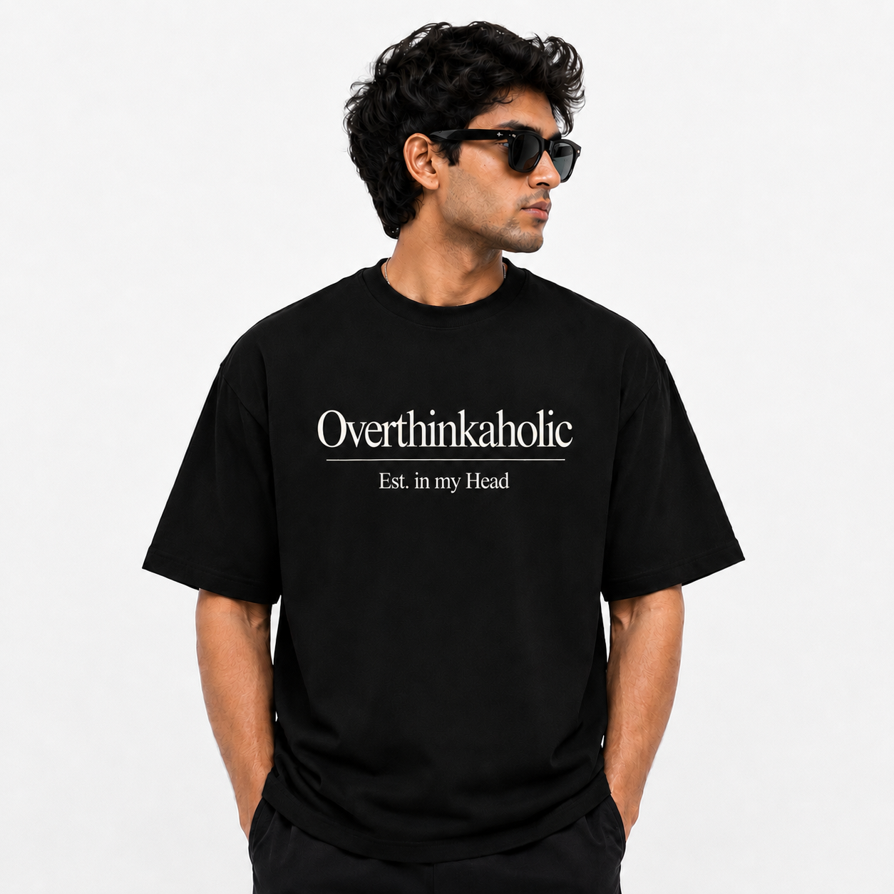Overthinkaholic Oversized Tee