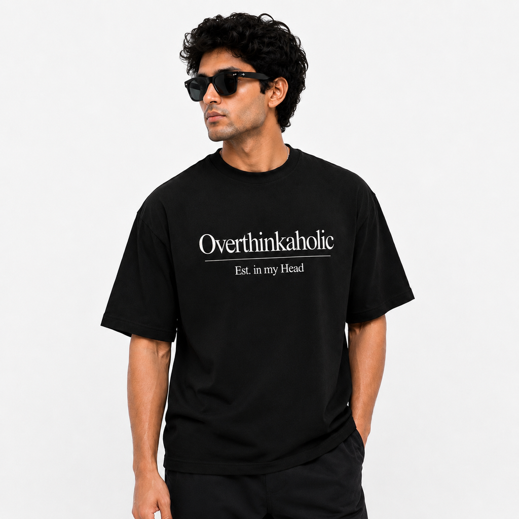 Overthinkaholic Oversized Tee