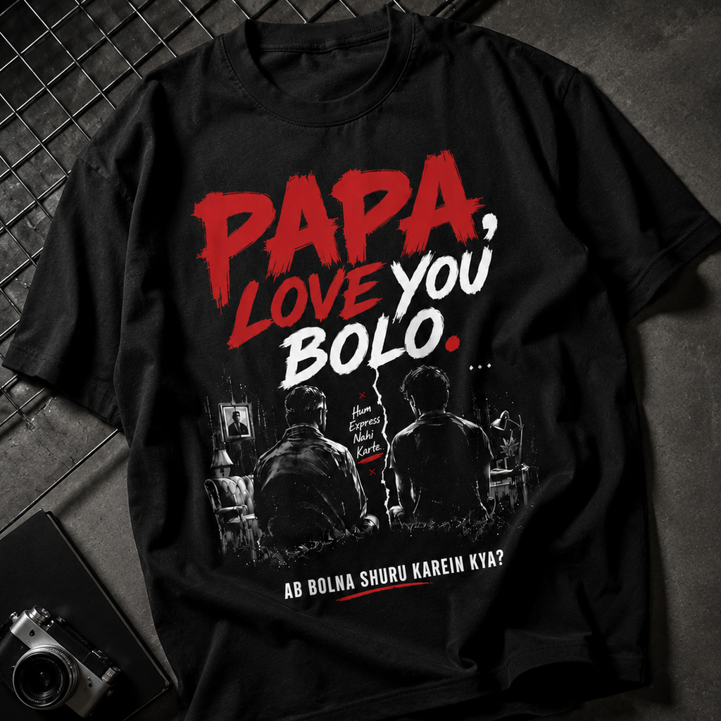 Papa Love You Bolo Oversized Tee