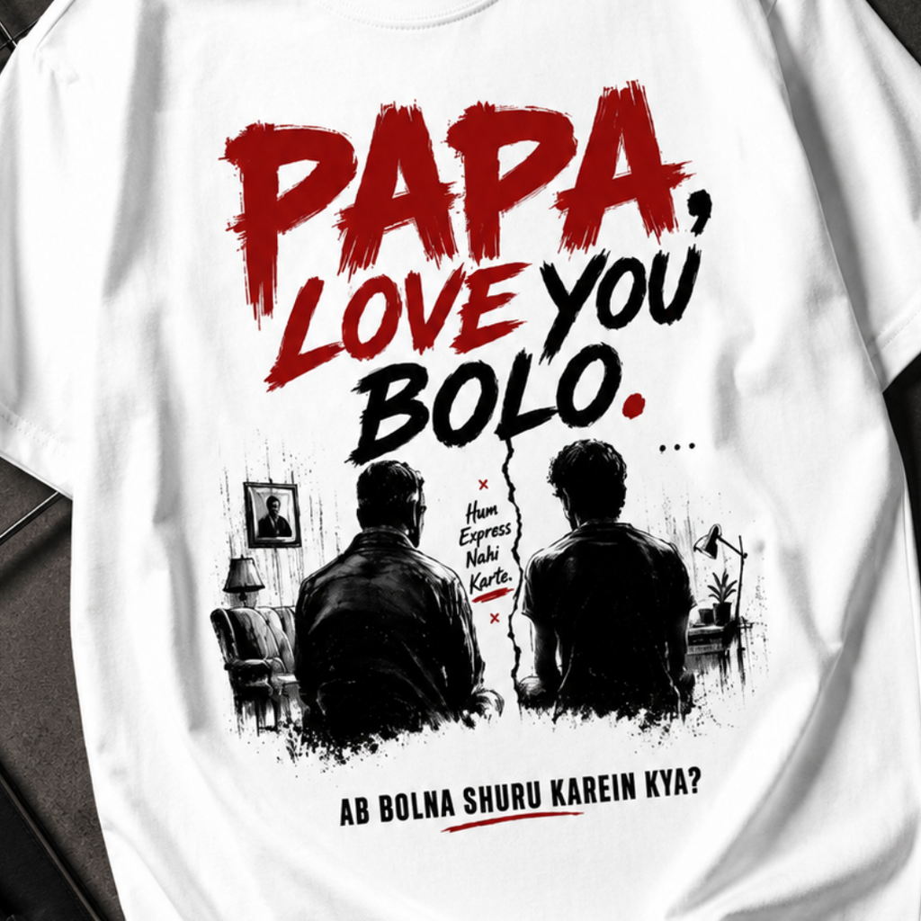 Papa Love You Bolo Oversized Tee