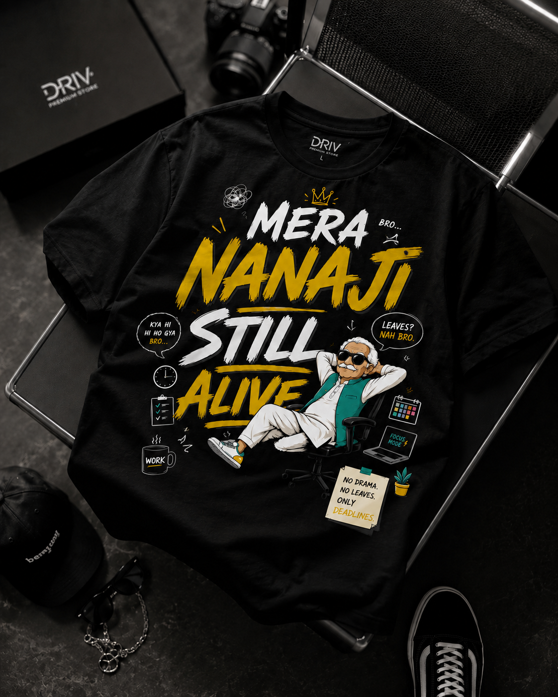 Mera Nanaji Still Alive T-Shirt | Premium Gen Z Streetwear Tee