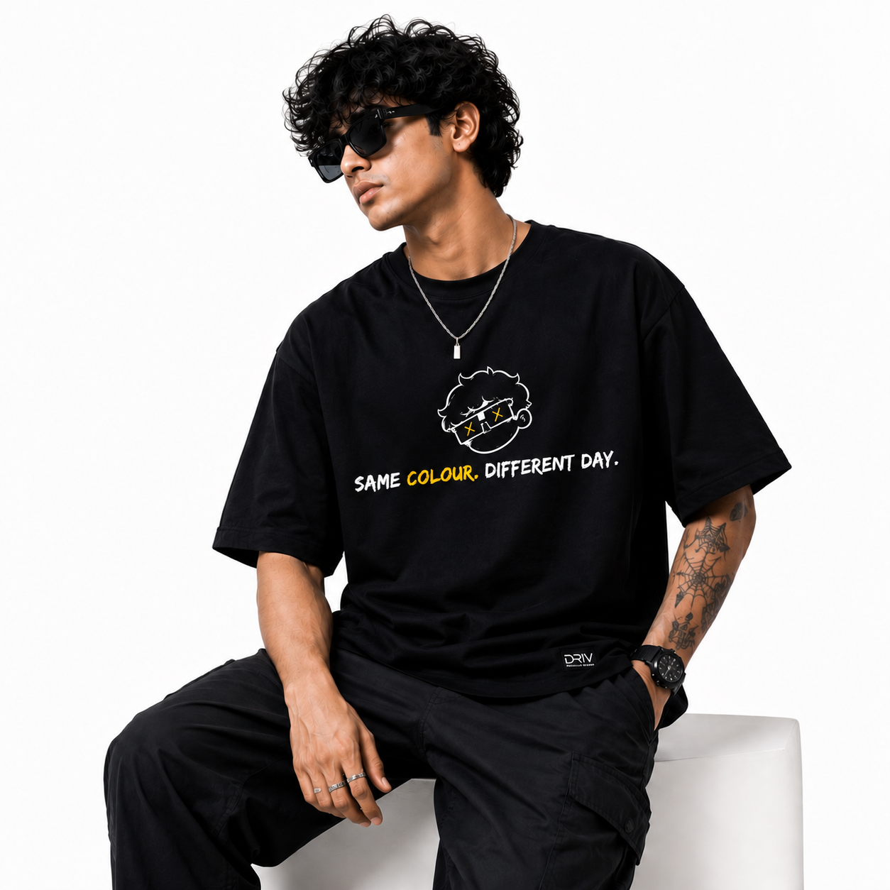 Same Colour. Different Day. Oversized Tee