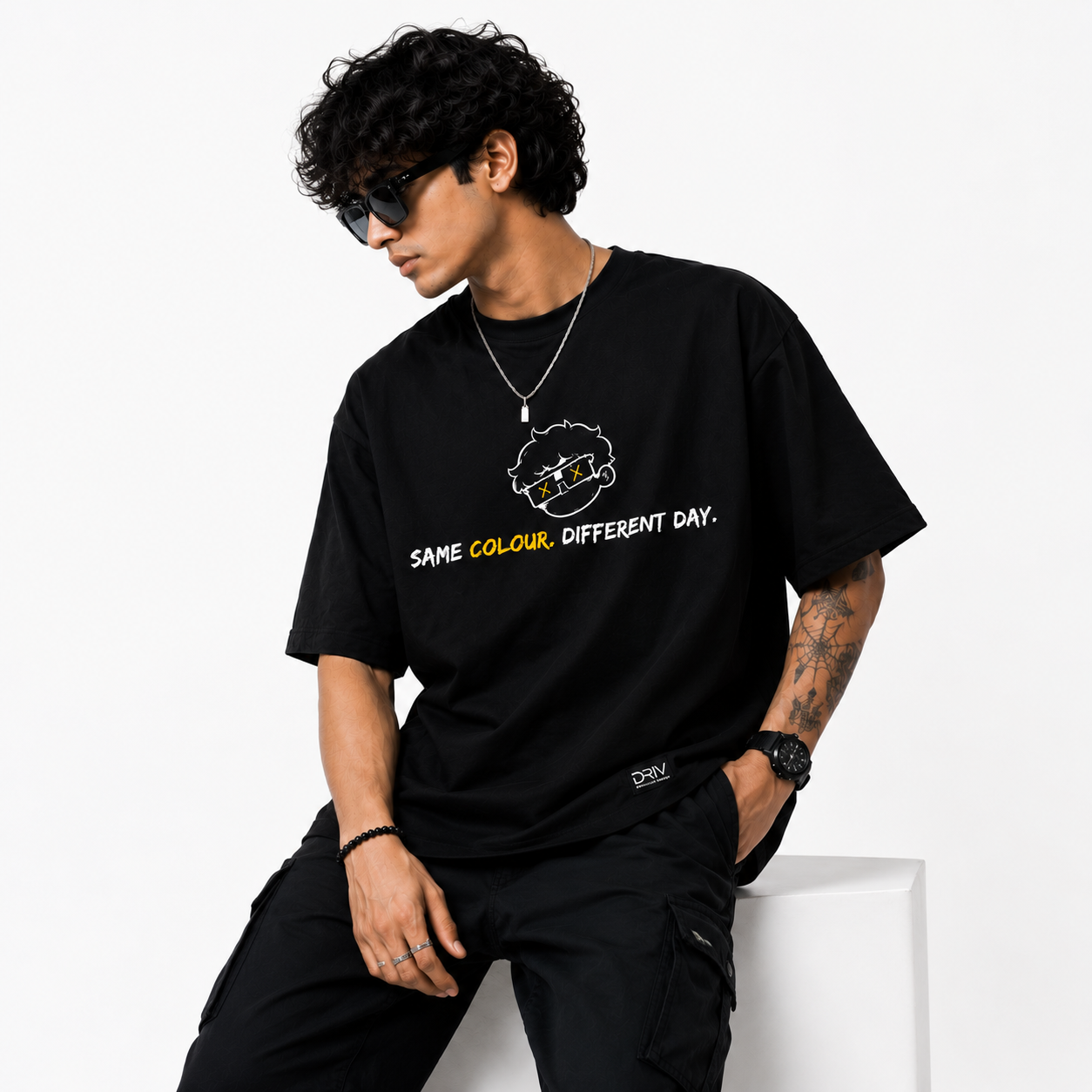 Same Colour. Different Day. Oversized Tee