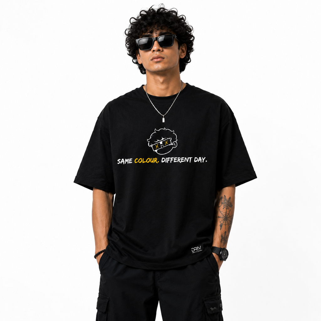 Same Colour. Different Day. Oversized Tee