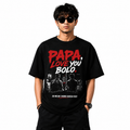 Papa Love You Bolo Oversized Tee