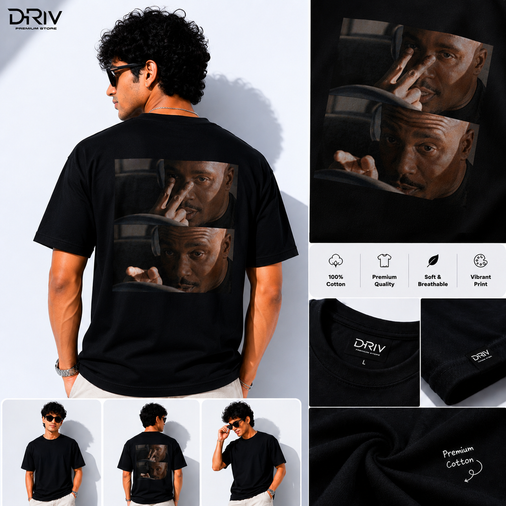 The suspicious guy - Party wear - Oversized Tee