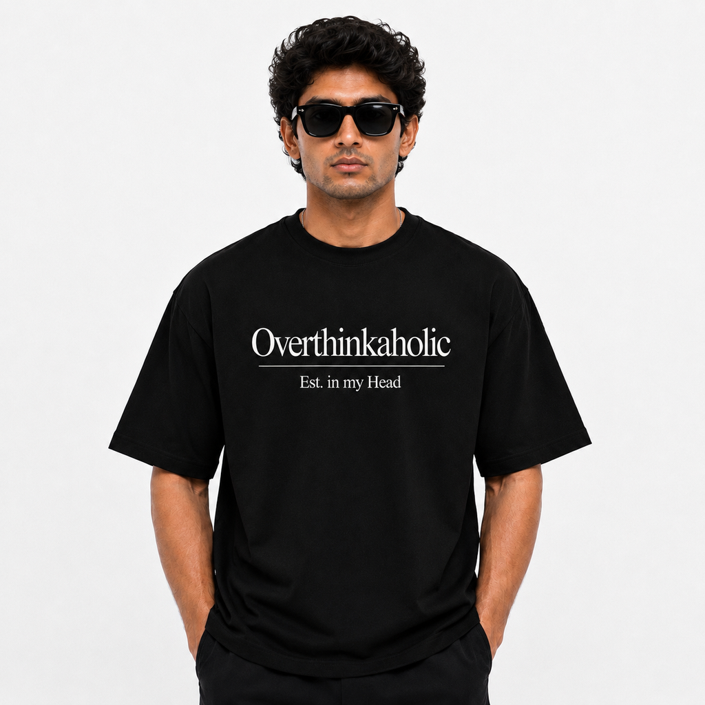 Overthinkaholic Oversized Tee