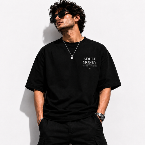 Adult Money Wasted Oversized Tee